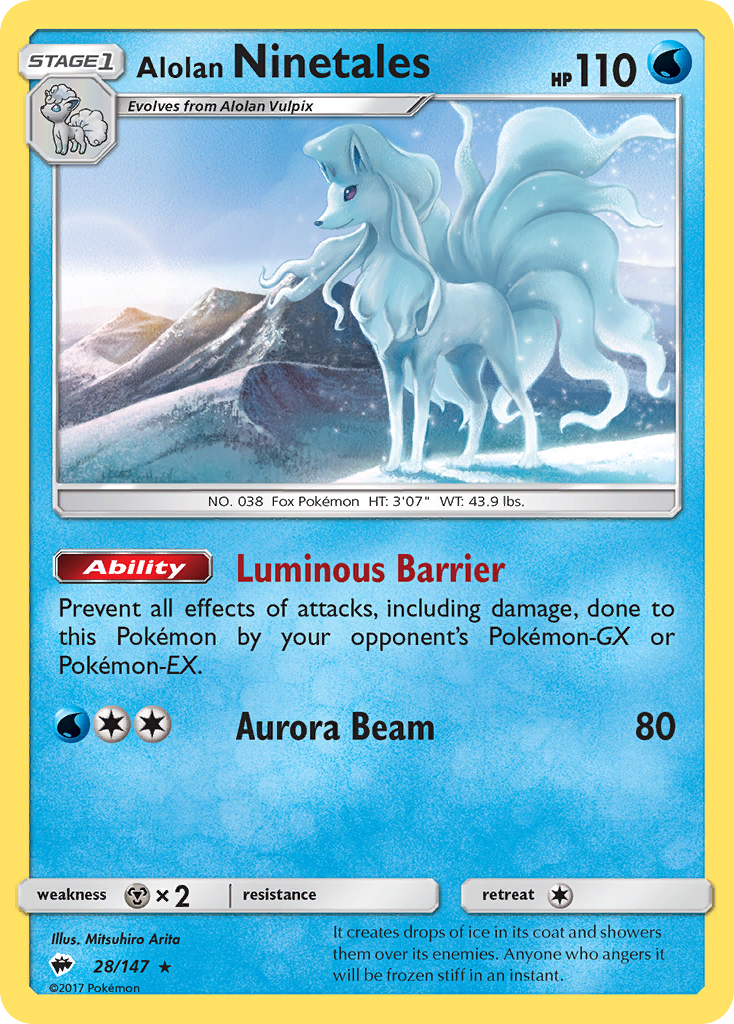 Burning Shadows Alolan Ninetales #28/147